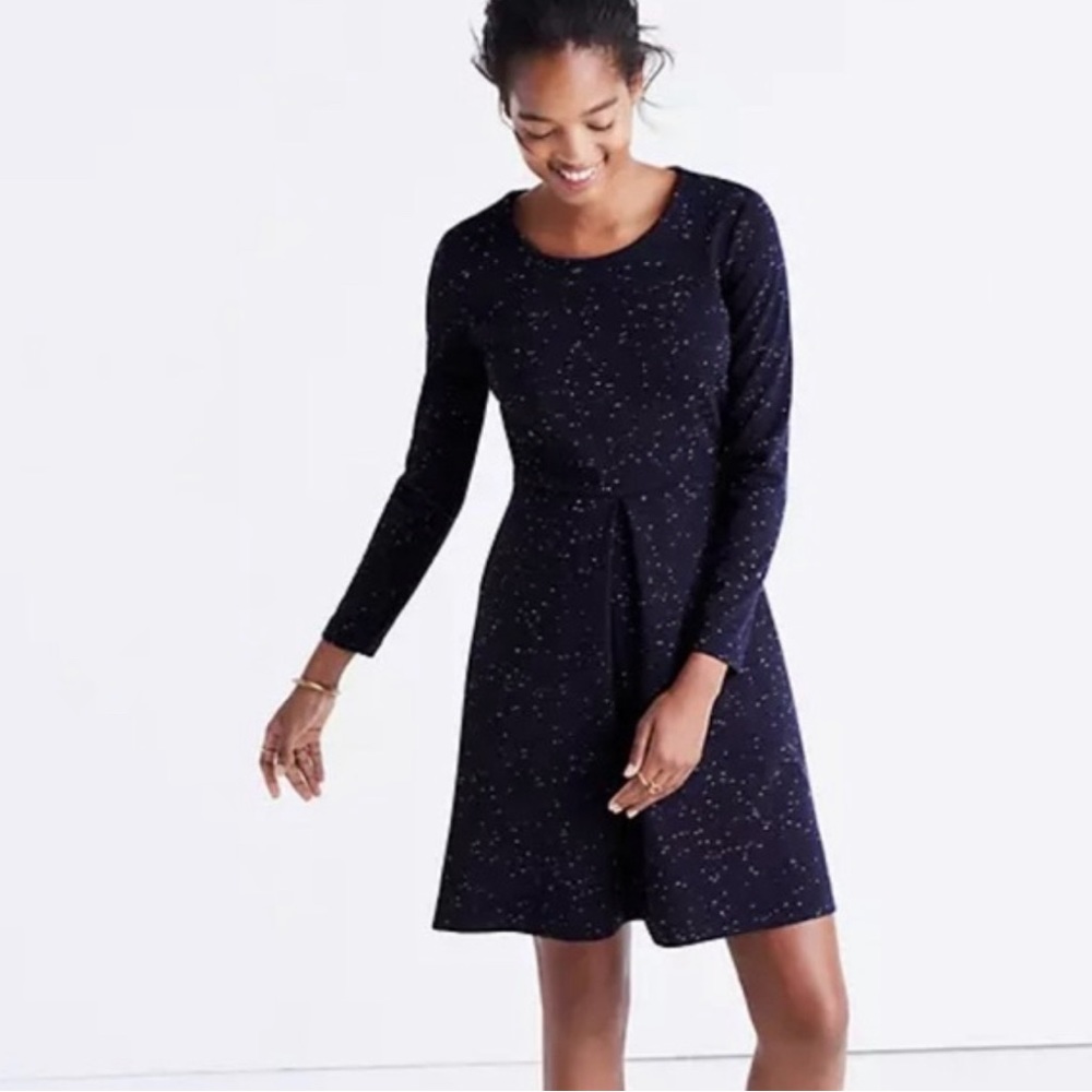 Madwell Navy Long Sleeve Concept Dress Size 6